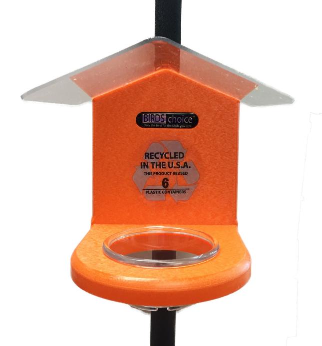 Recycled Pole-Mounted Jelly Feeder