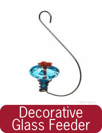 Feeders - Decorative Glass Hummingbird